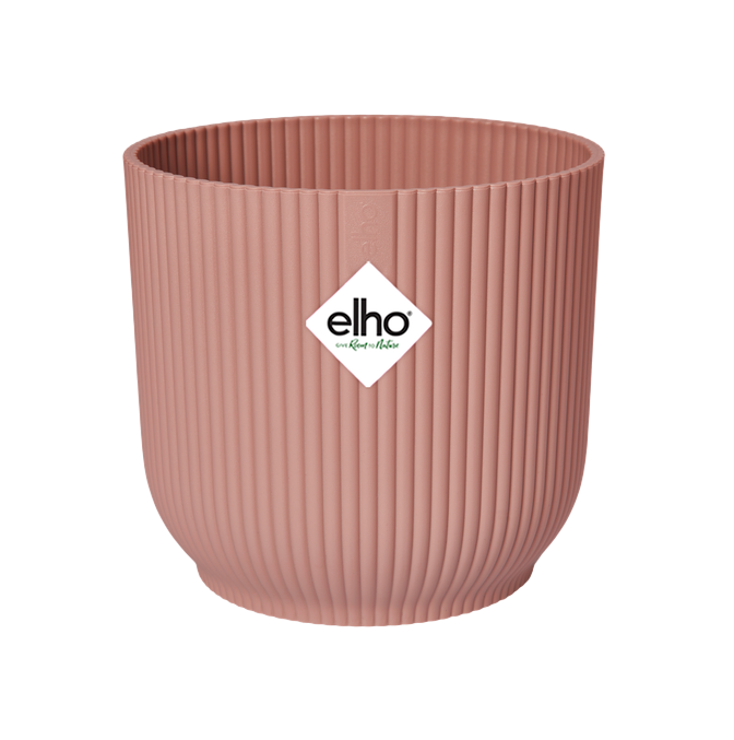 Vaso redondo dobrável Vibes delicado rosa Elho 22 cm