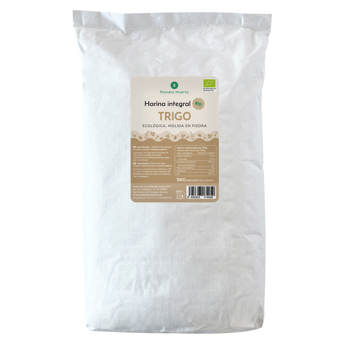 Farinha de Trigo Integral Eco Planet Garden 5 Kg