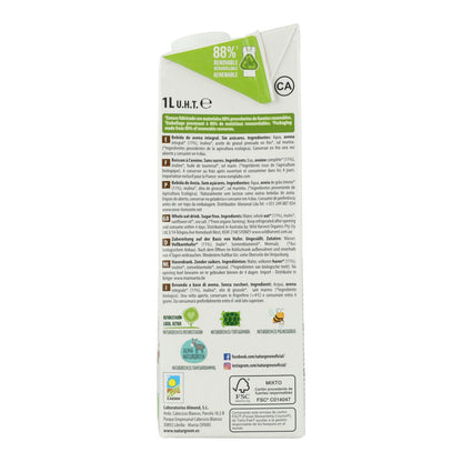 Bebida de Aveia Integral 0% Açúcares Bio NaturGreen 1 L