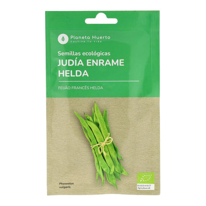 Sementes de feijão trepador biológico Planeta Huerto
