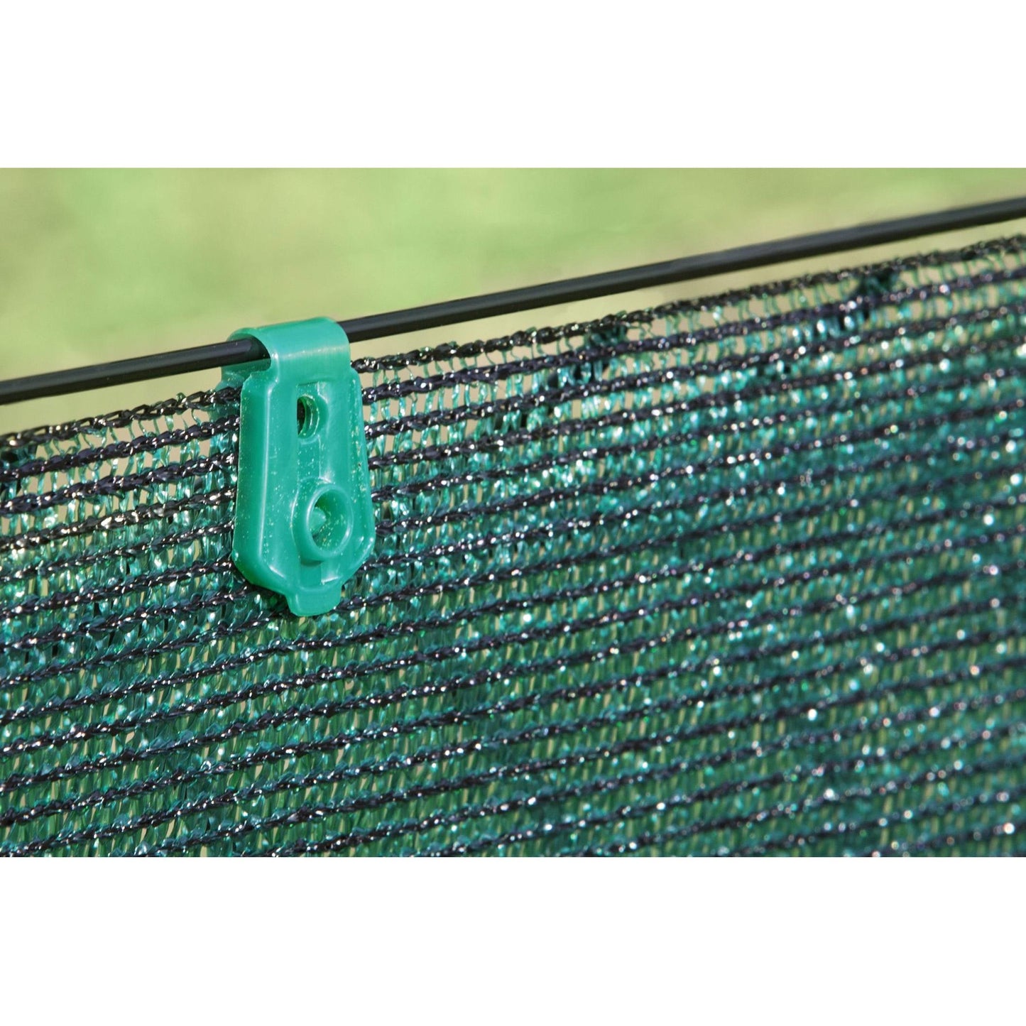 Grampos de fixação em malha entrançada verde Fixatex 20 peças.