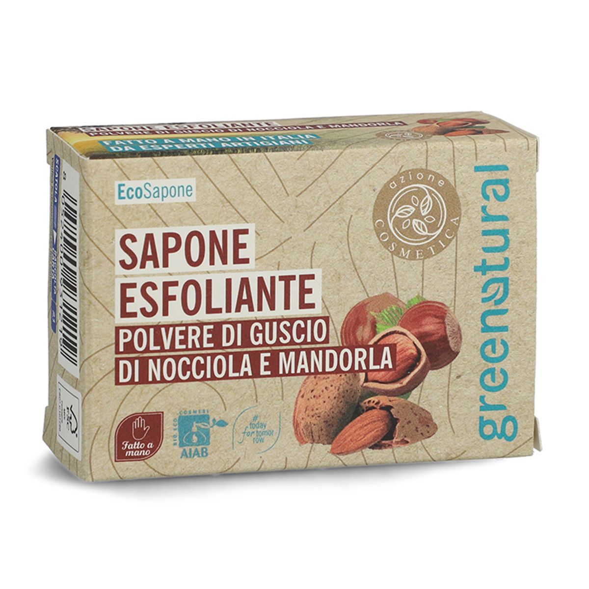 Barra de Sabonete Esfoliante de Amêndoa/Avelã Greenatural 100g