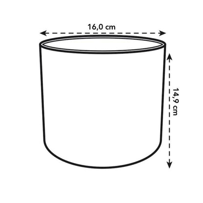 Vaso redondo Ocean Elho reciclado verde Pacífico 18 cm