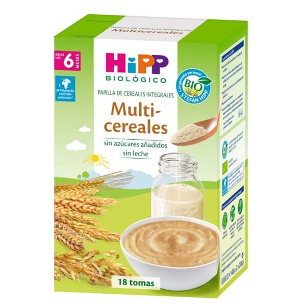 Embalagem x 3 Papas multigrãos orgânicas +6 meses HiPP 400 g