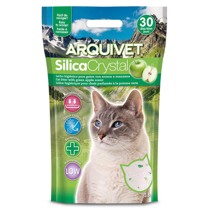 Arena de SilicaCrystal con Perfume de Manzana Verde Arquivet 3,8 L
