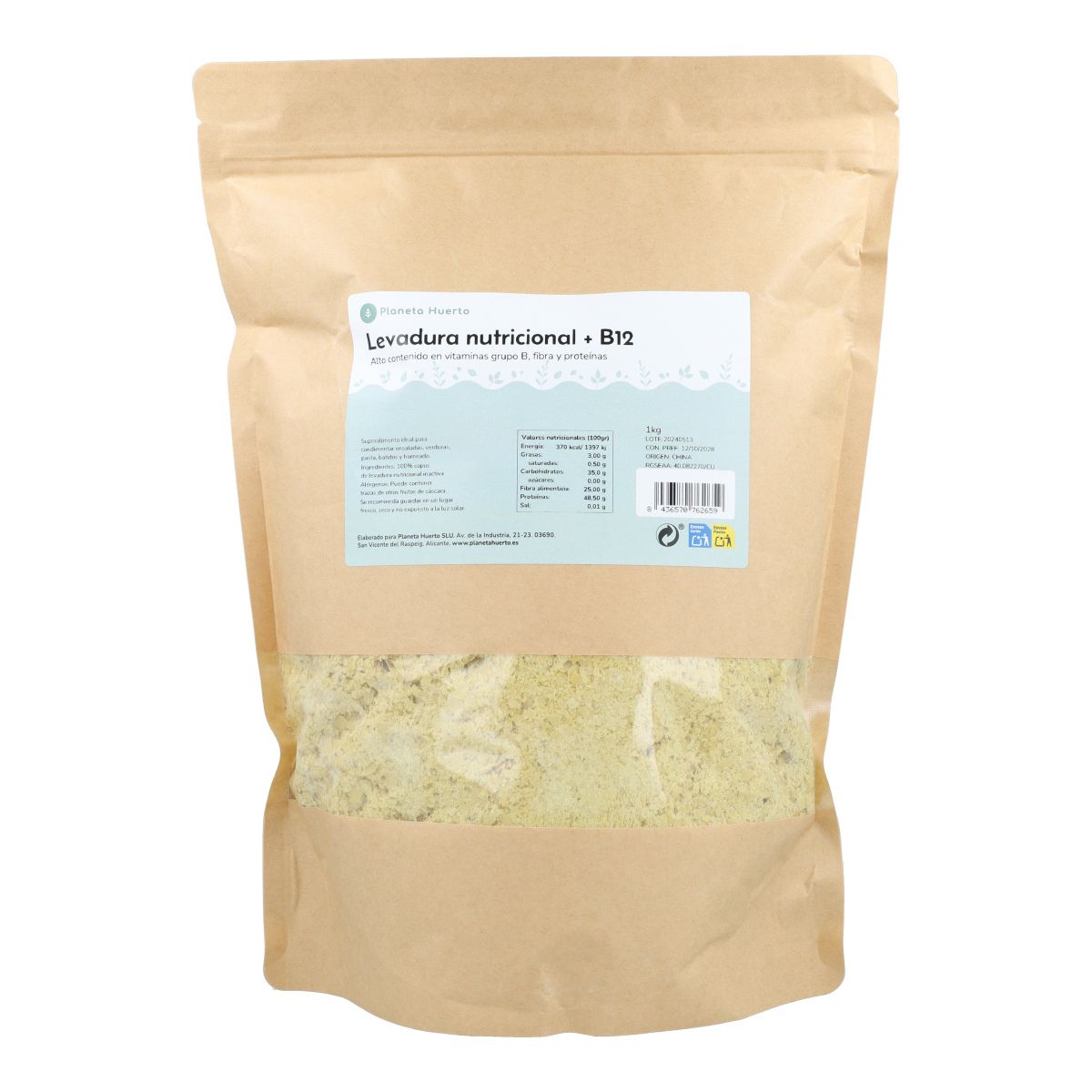 Levedura Nutricional + B12 Planeta Huerto 1 kg