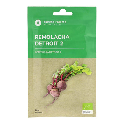 Sementes de beterraba biológica Detroit 2 da Planeta Huerto