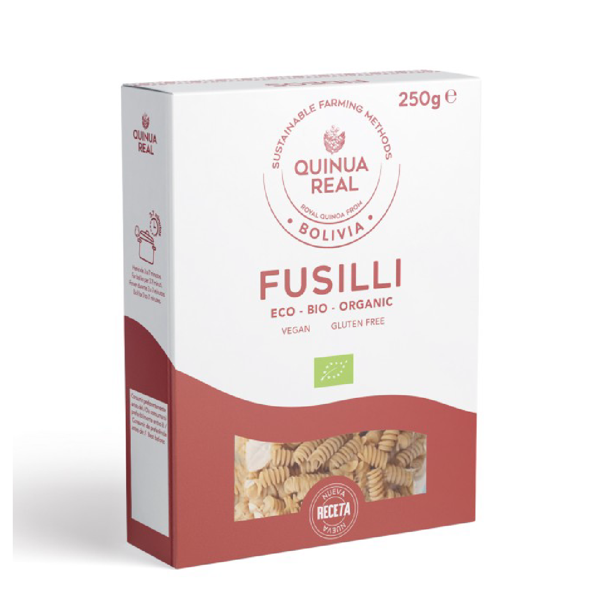 Quinoa Real Biológica e Arroz Fusilli Quinoa Real Sem Glúten 250 g