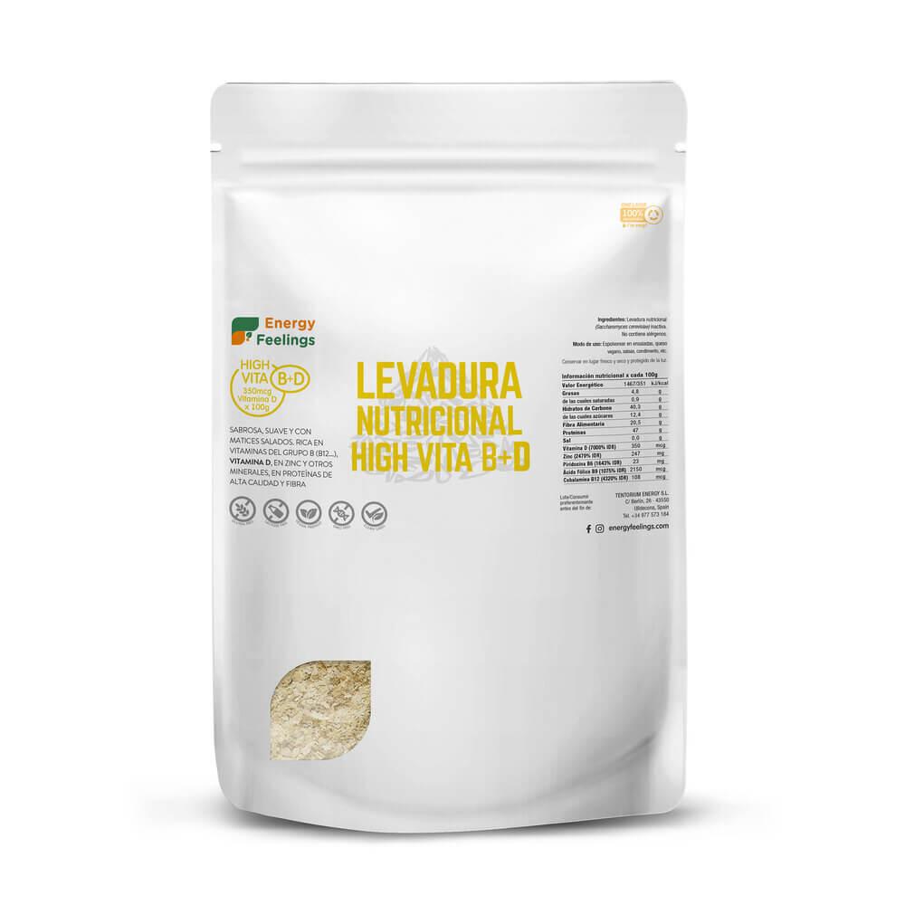 Levedura nutricional rica em vitamina D Energy Feelings 250 g