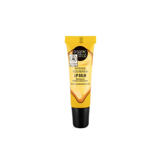 Bálsamo Labial Reparador SOS com Cera de Abelha e Manteiga de Karité, Loja Biológica 10 ml