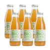 Embalagem de 6 sumos de maçã biológicos 100% espremidos na hora Ékolo, 750 ml