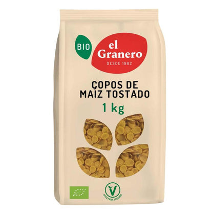 Embalagem de 2 flocos de milho torrados El Granero, 1 kg 