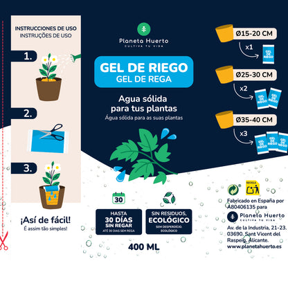 Gel de rega Garden Planet 400 ml