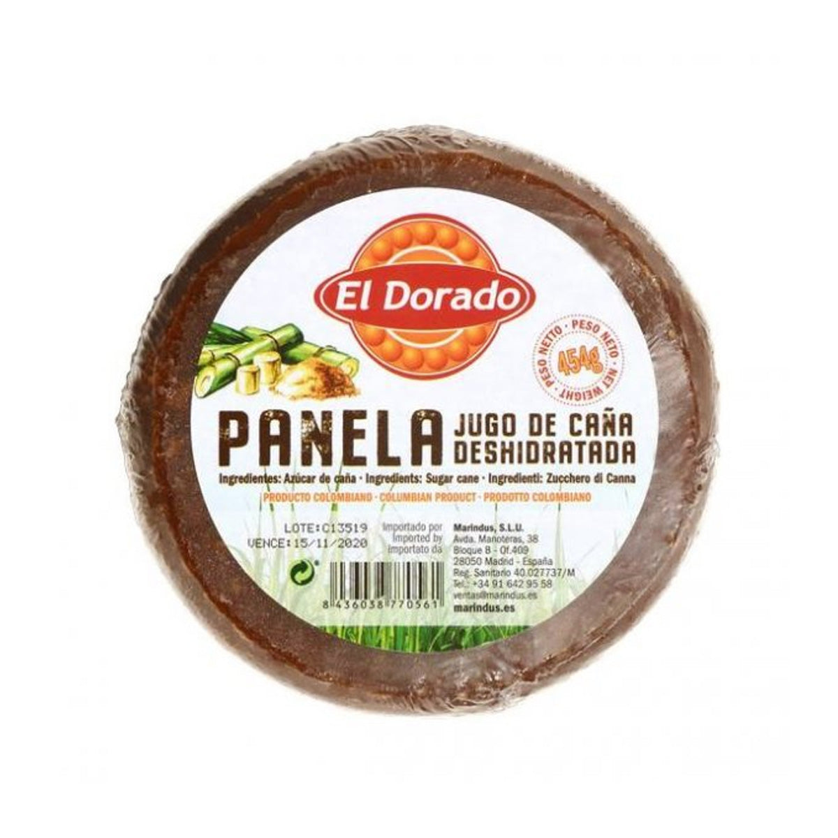 Panela Fracionada El Dorado 454 g