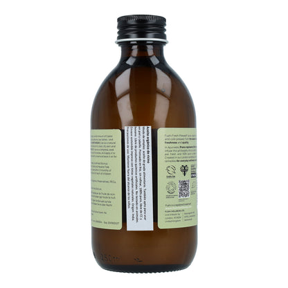Óleo de Rícino Orgânico Fushi para o Cabelo, Óleo Virgem Prensado a Frio 250ml