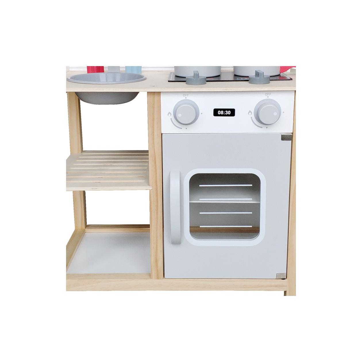 Cozinha de Madeira Cinza Andreu Toys