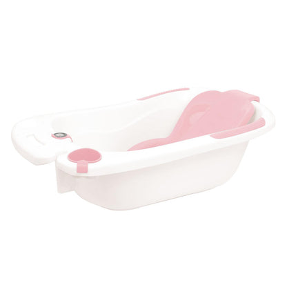 Banheira Anatômica Olmitos Rosa com Suporte