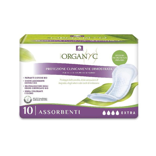 Pensos para incontinência Organyc Extra 10 unidades
