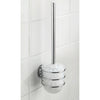 Suporte para escova de sanita de parede Wenko Turbo Loc, aço inoxidável, fixação sem perfuração