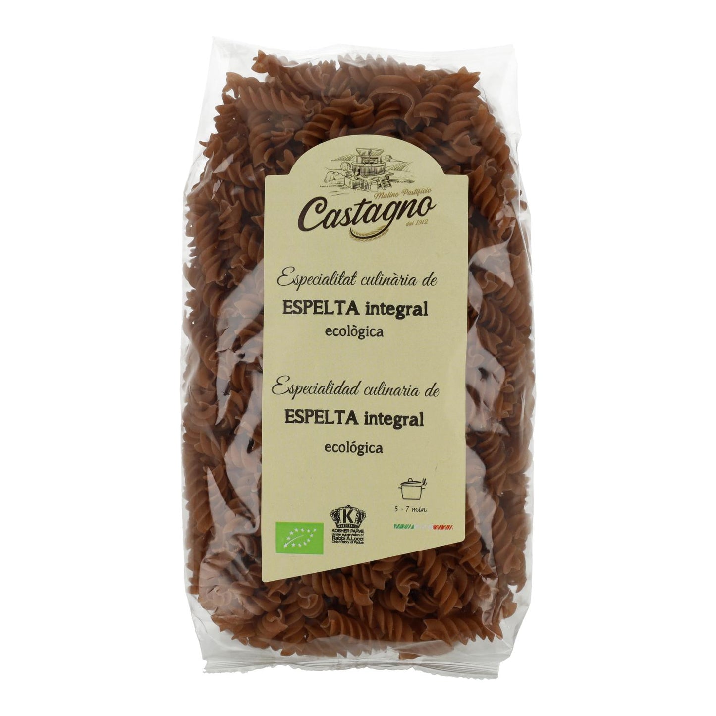 DICOCCUM ECO Castagno Espelta Inteira Espirais 500 g