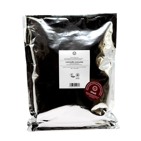 Embalagem de 2 Tintas Naturais Castanho Escuro, Khadi, 100 g