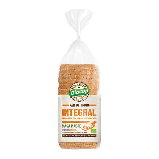Pão integral biológico macio com fermento natural Biocop 400g