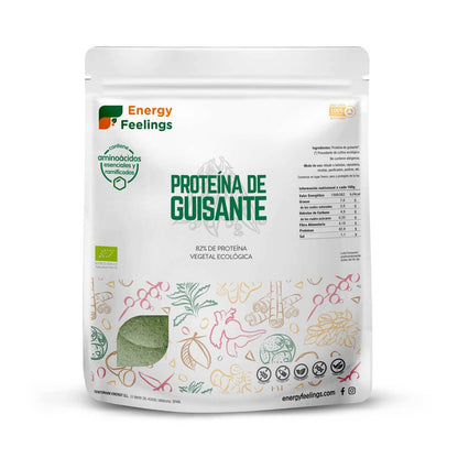 Embalagem de 2x Proteína de Ervilha Biológica, Energy Feelings, 1 Kg