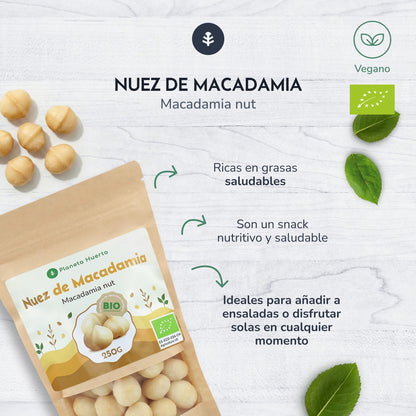 Nozes de Macadâmia Biológicas Planeta Huerto 250 g