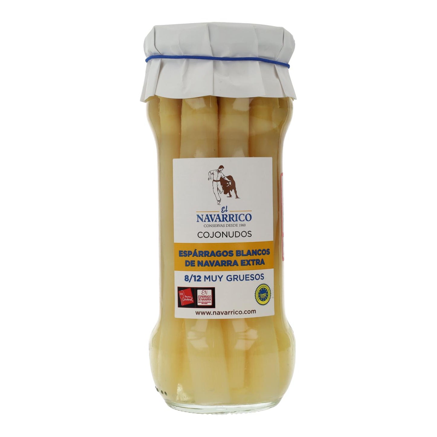 Espargos de Navarra DO em frasco El Navarrico 370 ml 8/12