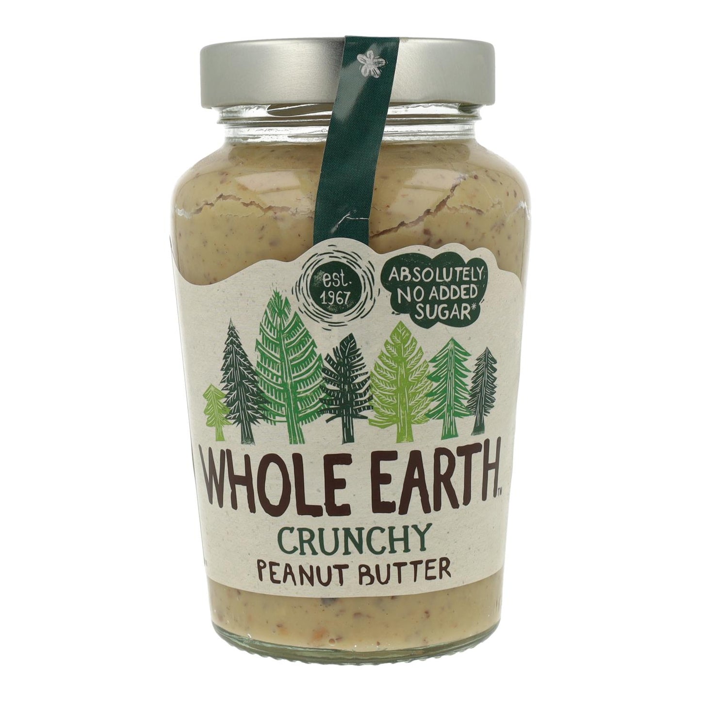 Manteiga de Amendoim Crocante Original, 454g. Whole Earth