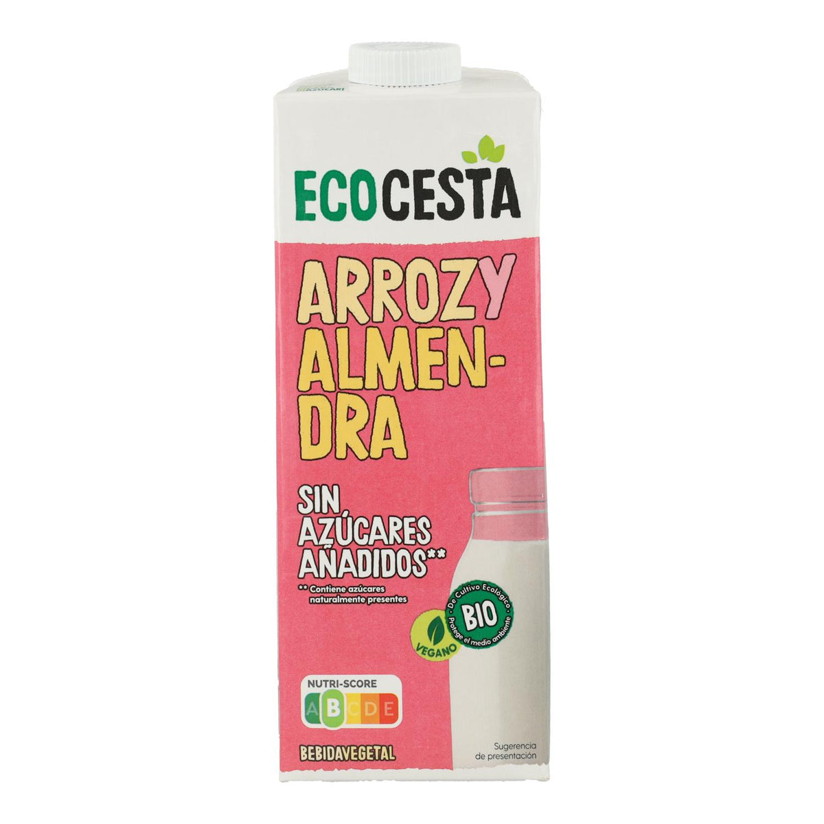 Bebida Vegetal De Arroz Y Almendras Bio, 1L Ecocesta