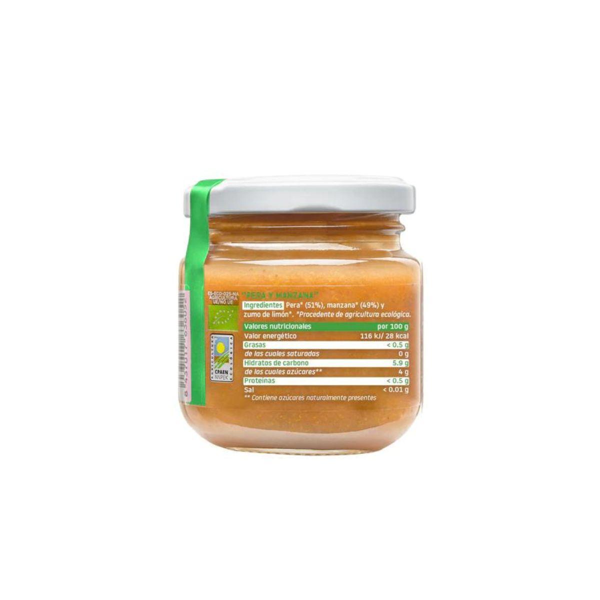 Smileat Organic Pêra e Maçã Pote +6 meses 130 g
