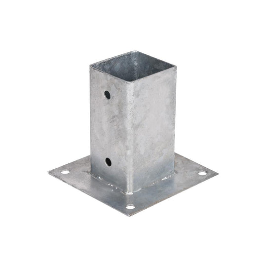 Suporte de ancoragem quadrado em metal para postes Faura 9x9 e pérgulas 