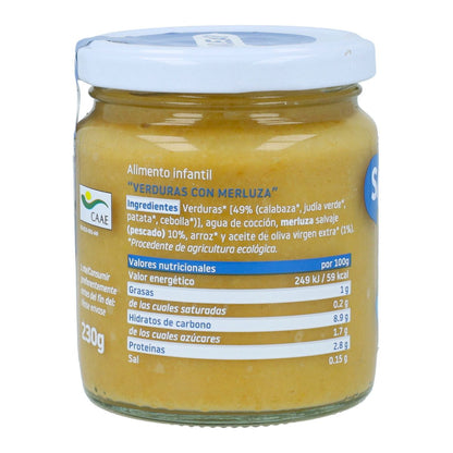 Smileat Pote de Legumes Biológicos com Pescada +6 meses 230g