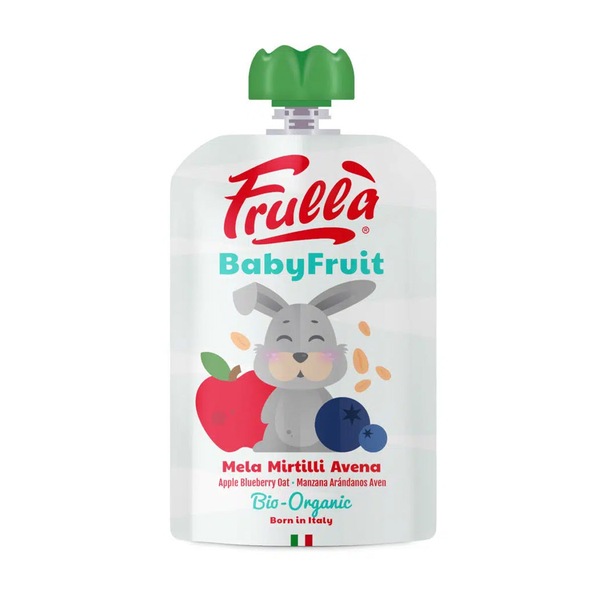 Puré de maçã, mirtilo e aveia Baby Frullà 100 g