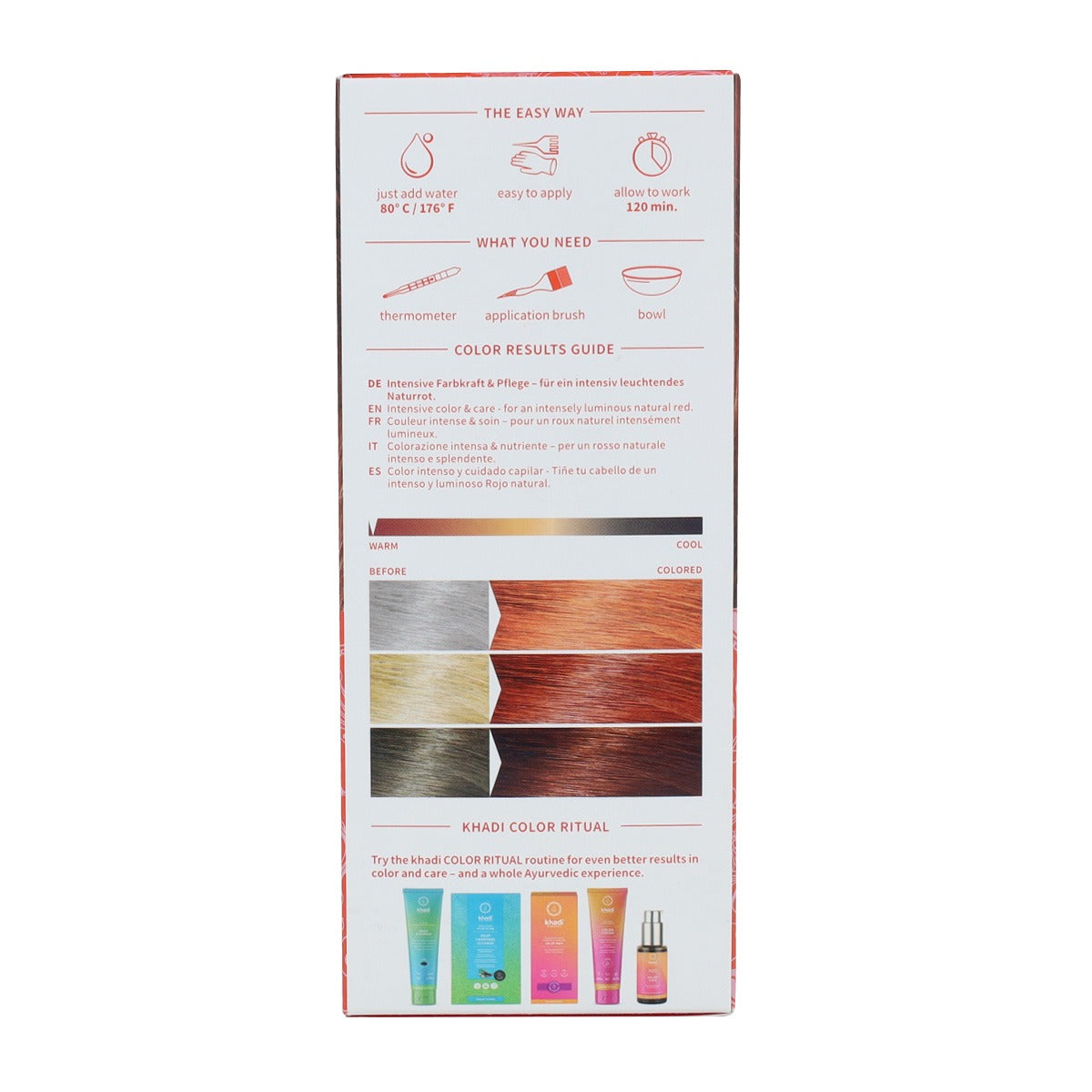 Tintura de Henna Natural Khadi 100 g