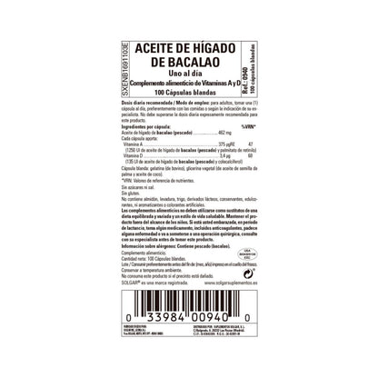 Óleo de Fígado de Bacalhau 250 cápsulas