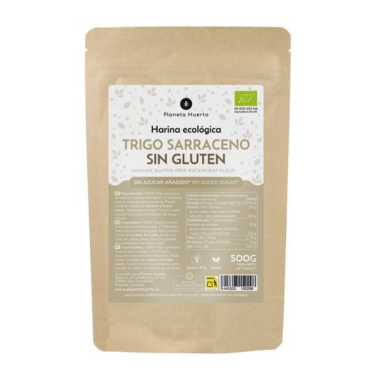 Farinha de Trigo Sarraceno Sem Glúten ECO Planeta Huerto 500 g