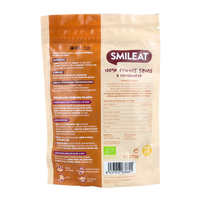 Smileat Mix de Nozes e Amendoins Biológicos 200g, Pó para Introdução Precoce