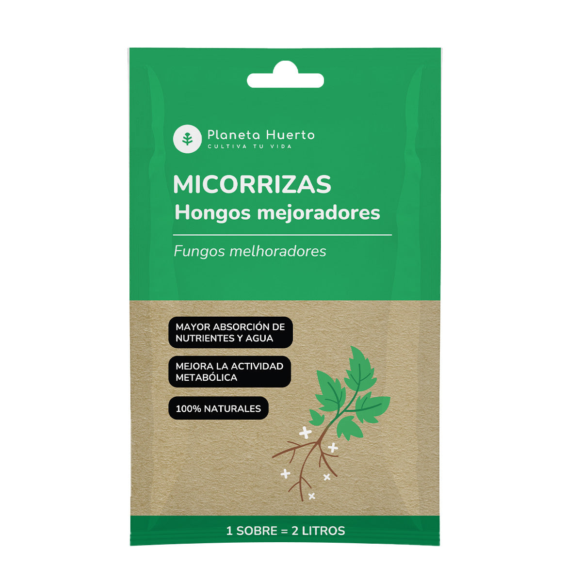 Planeta Huerto Saquetas de Micorrizas para 2 L