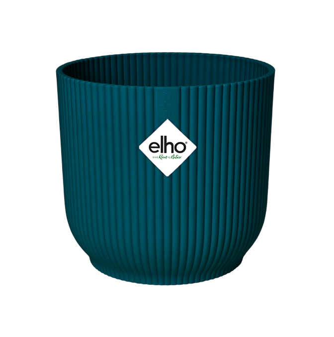 Vaso redondo dobrável Vibes azul profundo Elho 30 cm