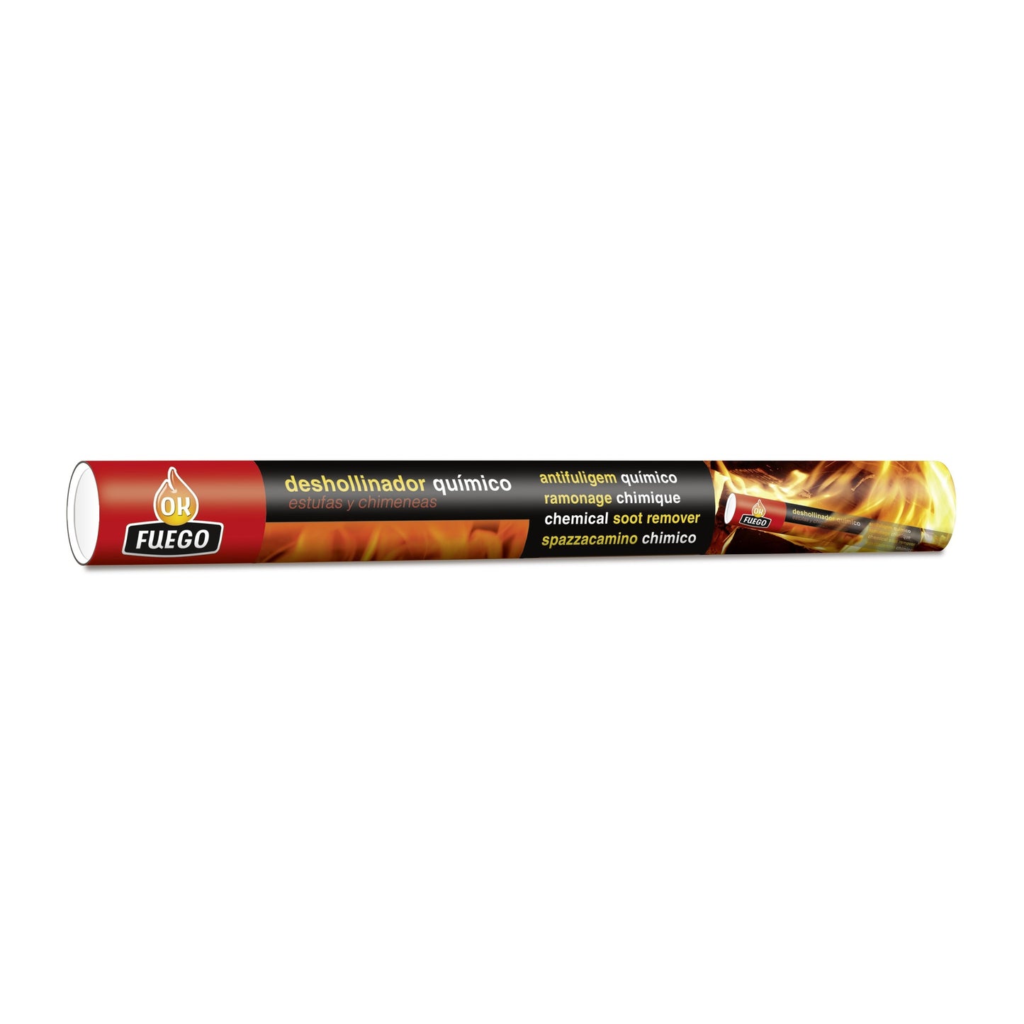 Tubo Limpa-Chaminés Okfuego 175g – Limpeza Química de Chaminés e Fogões