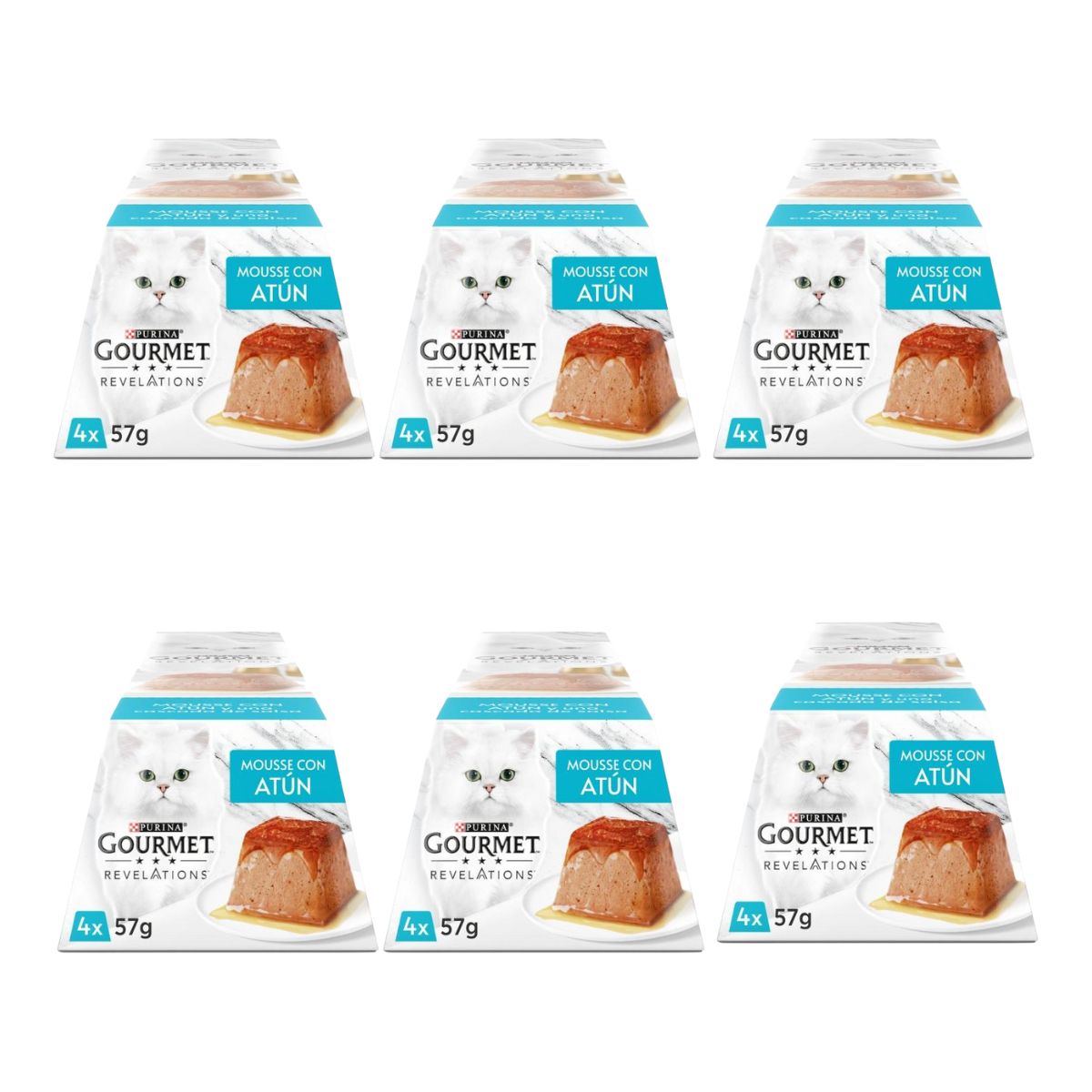 Embalagem de 6 x Mousse de Atum GOURMET REVELATIONS (4 x 57 g)