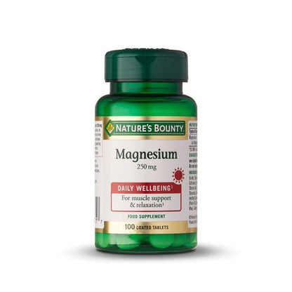Magnésio 250mg 100comp Nature's Bounty