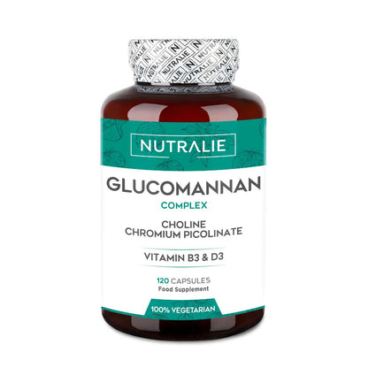 Nutralie Glucomannan com Colina + B3 + D3 Emagrecimento 120 cápsulas