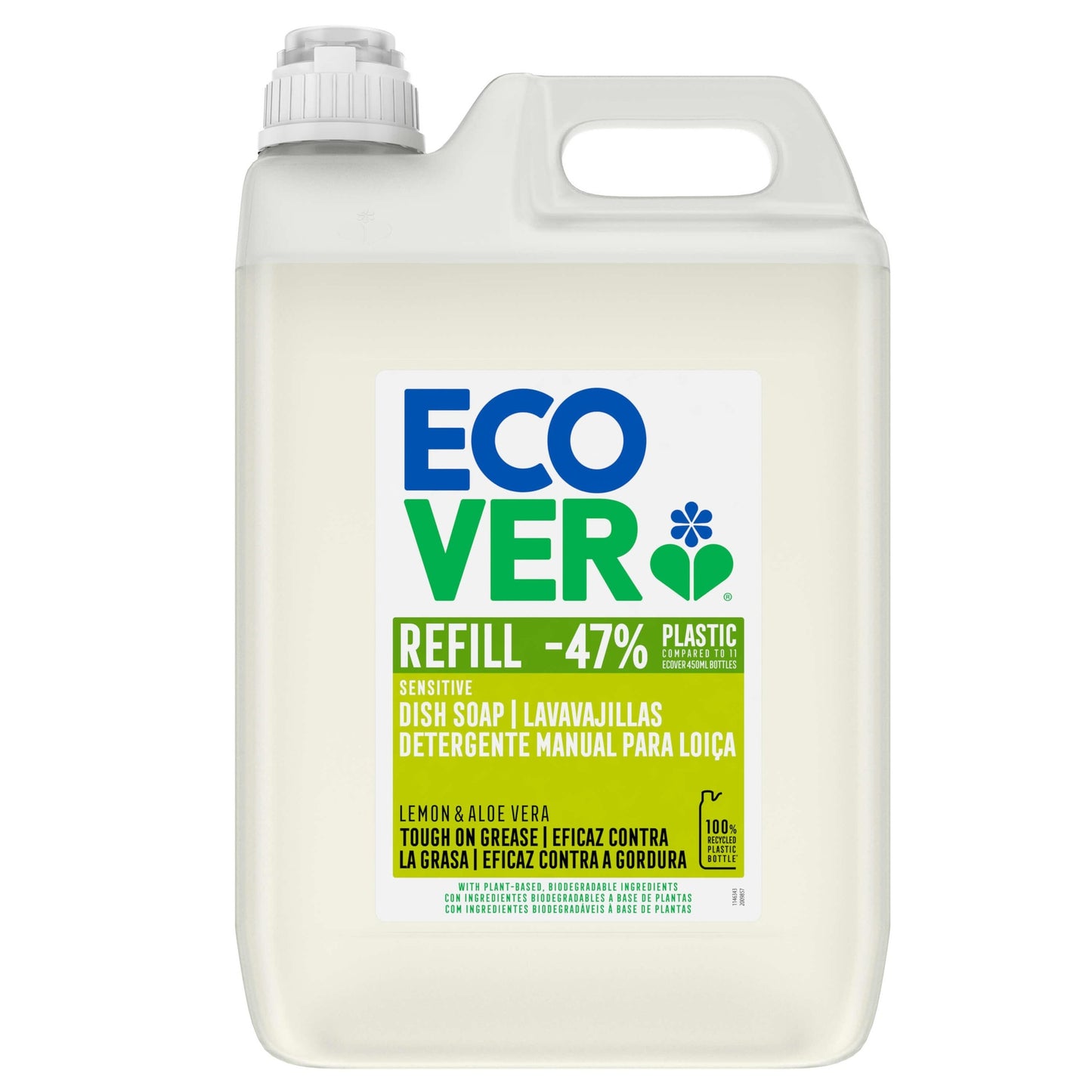 Desengordurante para máquina de lavar loiça Ecover Limão e Aloé Vera 5L