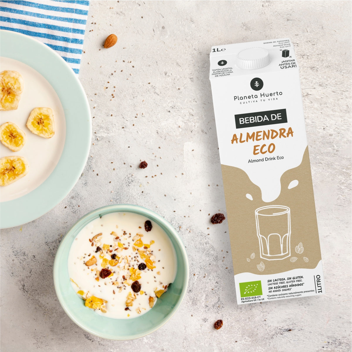 Bebida de Amêndoa Eco Planeta Huerto 1L