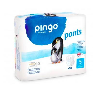 Fraldas-Calcinhas Ecológicas Tamanho 5 Pingo 28 unidades