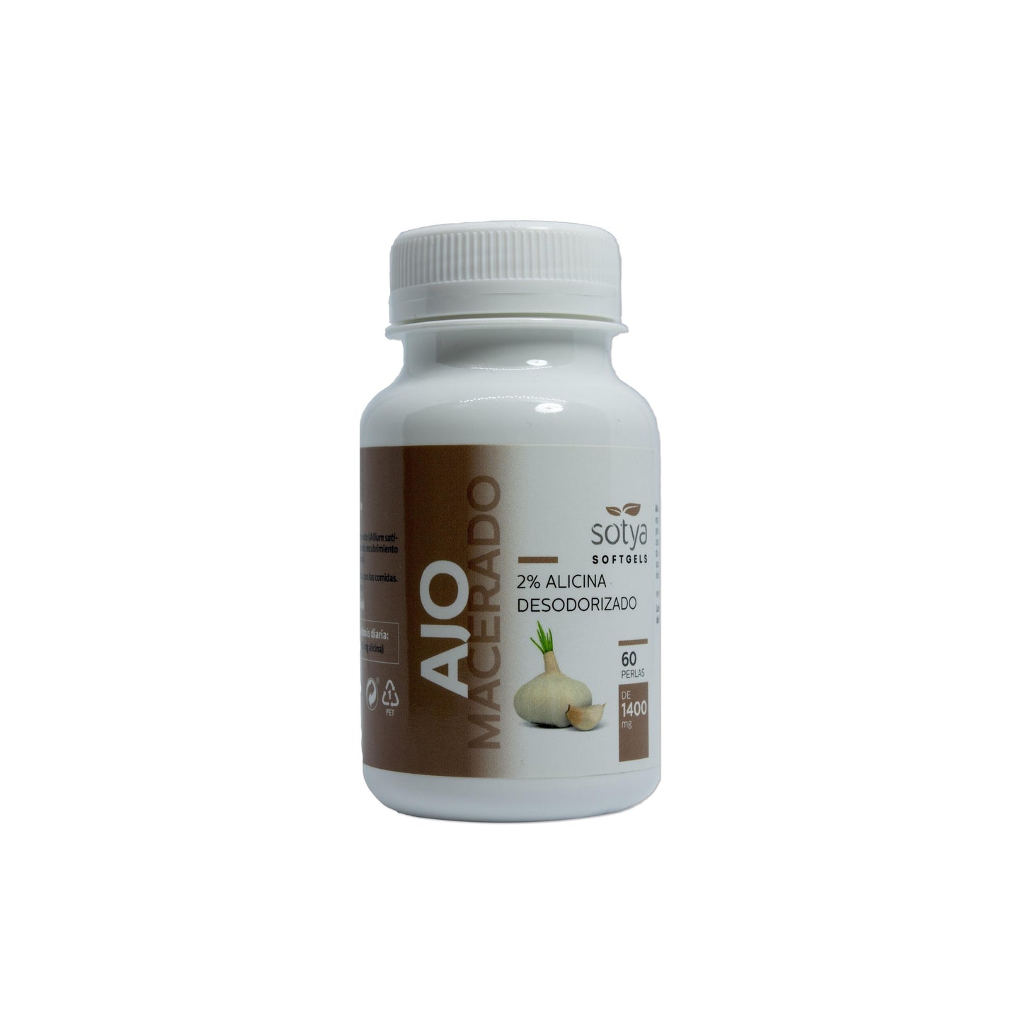 Alho Macerado Sotya 1400 mg. Pérolas 60U