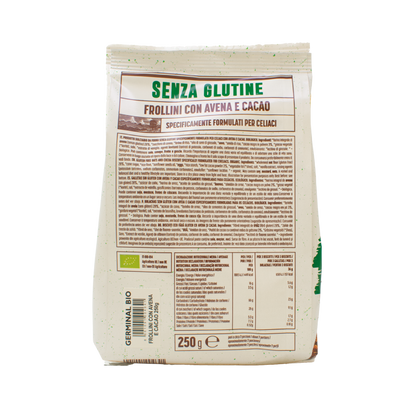Bolachas de Aveia sem Glúten com Cacau Germinal Biológico 250g